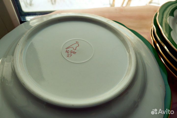 Чайные пары,сахарница,чайничек,блюдца,1994г