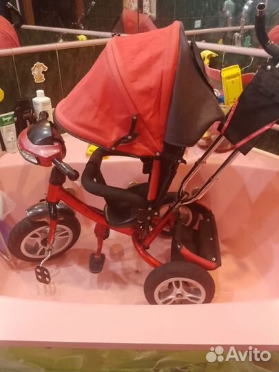 Велосипед детский с ручкой