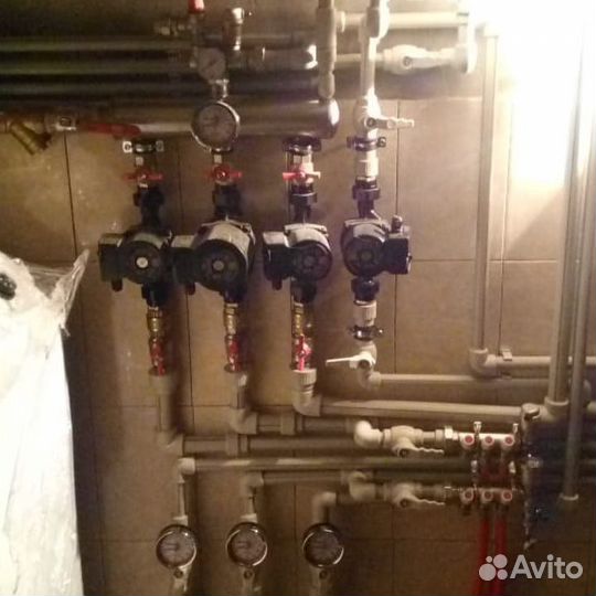 Мантаж инжинерных систем отопления, тепловизор