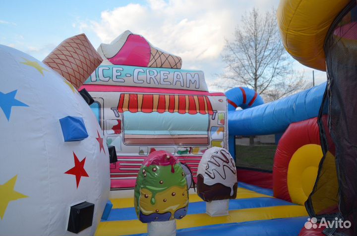 Надувной батут Мороженное 5на5м