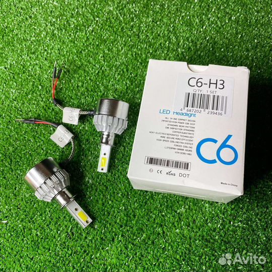 Led лампы С6 Н1/Н3/Н4/Н7/Н11/Н27