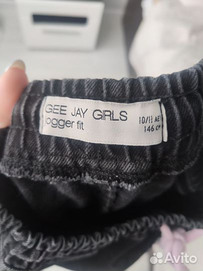 Джинсы jogger на девочку. Рост 146