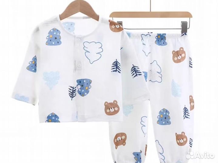 Пижама детская муслиновая 92 104 110 новая
