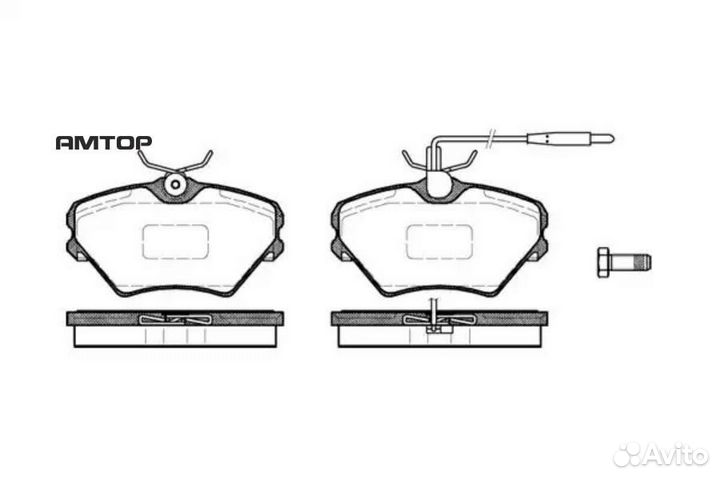 Remsa 048502 Комплект тормозных колодок, дисковый