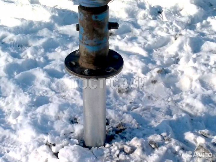 Монтаж винтовых свай с гарантией