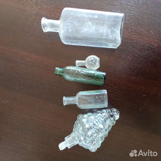 Старинные пузырьки аптечные