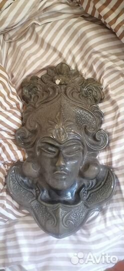 Настенное панно Божество Гипс СССР