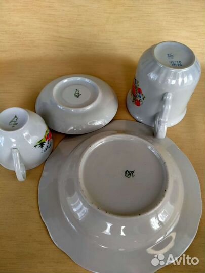 Фарфоровая детская посуда Дулёво, Барановка, оп