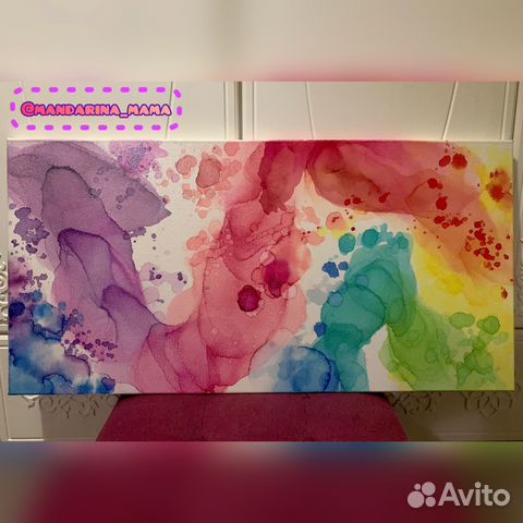 Интерьерные картины спиртовыми чернилами