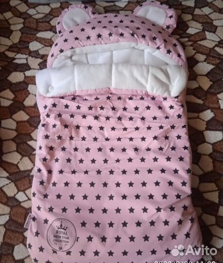 Конверт на выписку для девочки зима