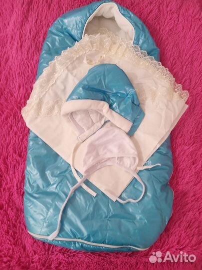 Конверт на выписку зимний для мальчика