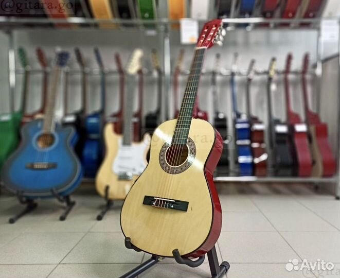 Классическая гитара новая + чехол