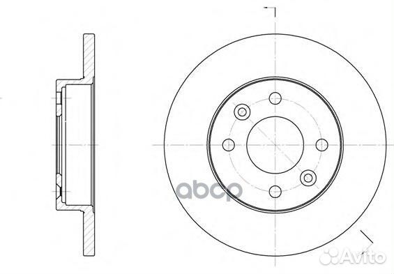 6067.00 диск тормозной передний Renault Clio/R