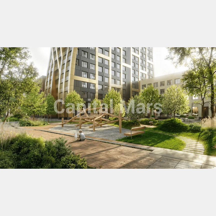 Своб. планировка, 59 м², 64/68 эт.