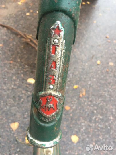 Старинная рама велосипеда-газ