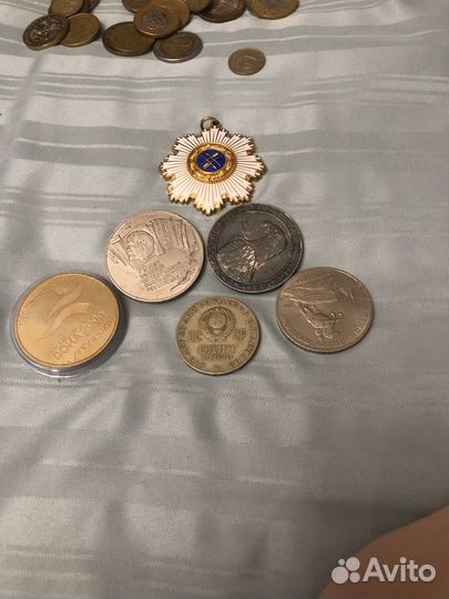 Монета голова ленина