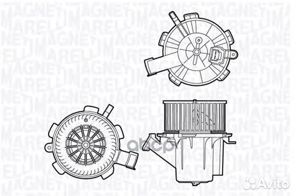 Мотор вентилятора отопителя (печки) SMART Fortw