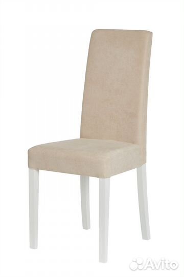 Стул тиффани белый/тк.грета беж