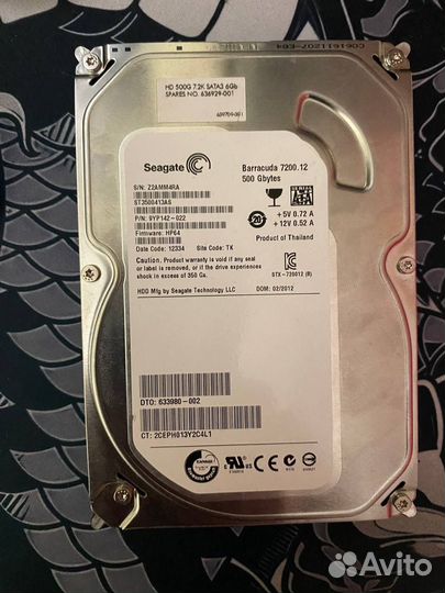 Жесткий диск Seagate 500 гб