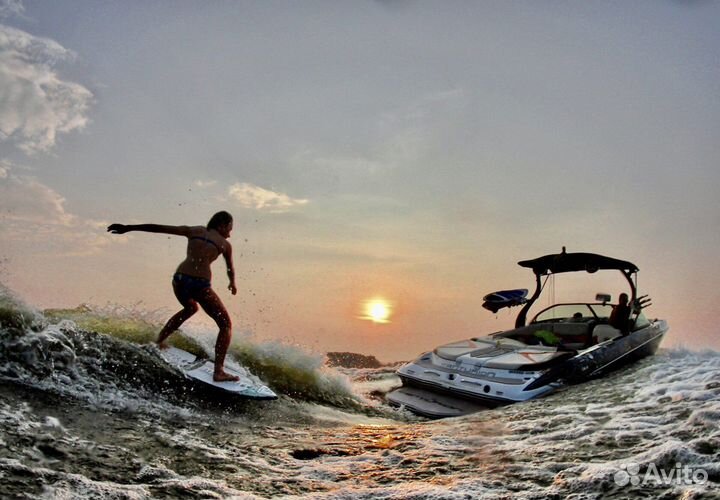 Вейксерфинг, Вейкбординг за катером, аренда катера