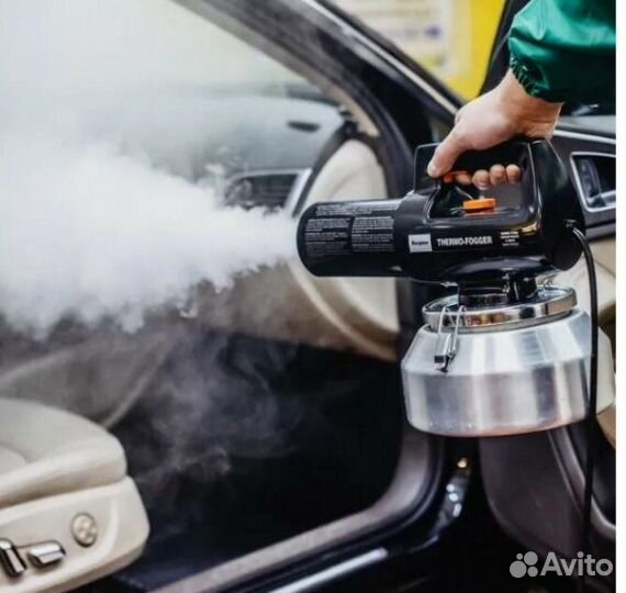 Обработка авто сухим туманом