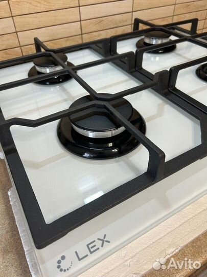 Газовая варочная панель 4 конфорки стекло