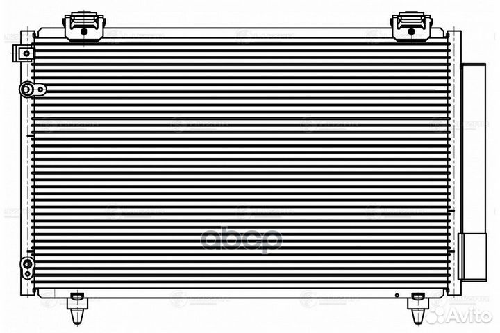 Радиатор кондиционера lrac1909 luzar