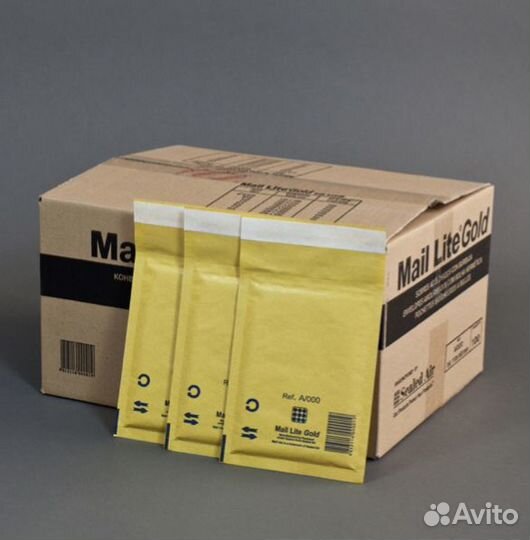 Почтовый крафт пакет с воздушной подушкой