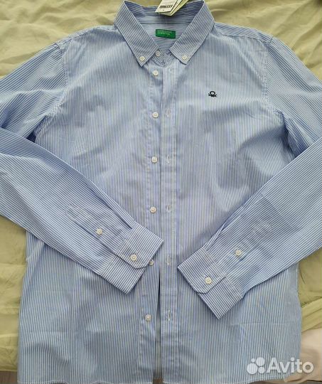 Две новые рубашки benetton 160 см и 170 см