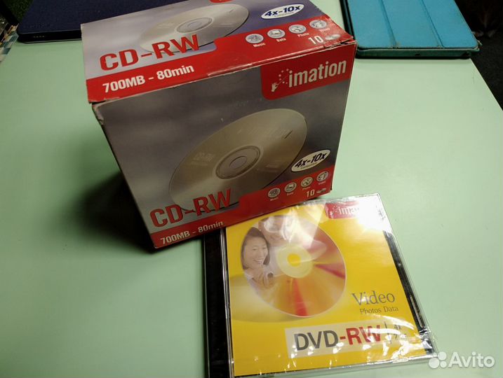 Упаковка CD-RW Imation 10шт. + DVD-RW 1шт