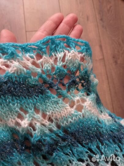 Шаль вязаная, ручная работа