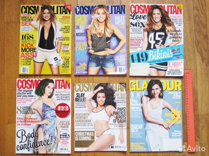 Журналы glamour, cosmo и др. на англ, франц