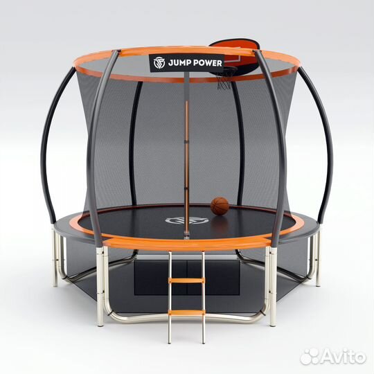Батут с баскетбольным кольцом