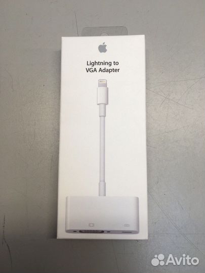Адаптер Apple MD825ZM/A Lightning 8-pin-VGA белый