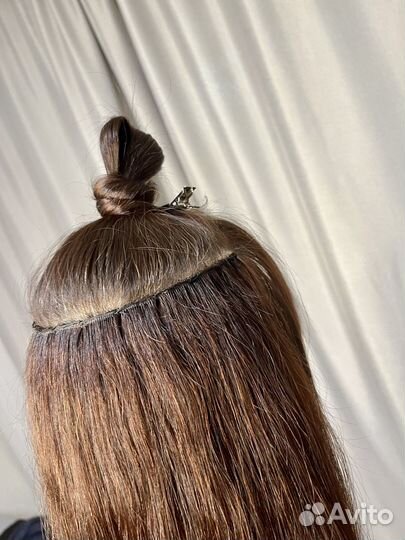 Голливудское наращивание волос (трессовое)