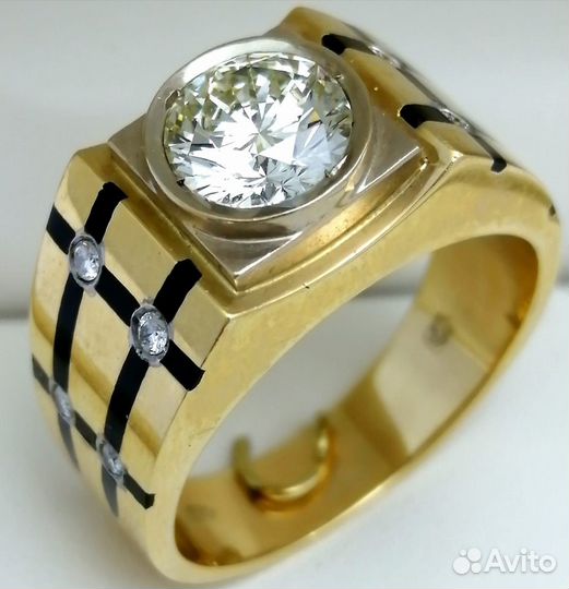 Перстень / размер 21,5 / 15,77г / Золото585 / брил