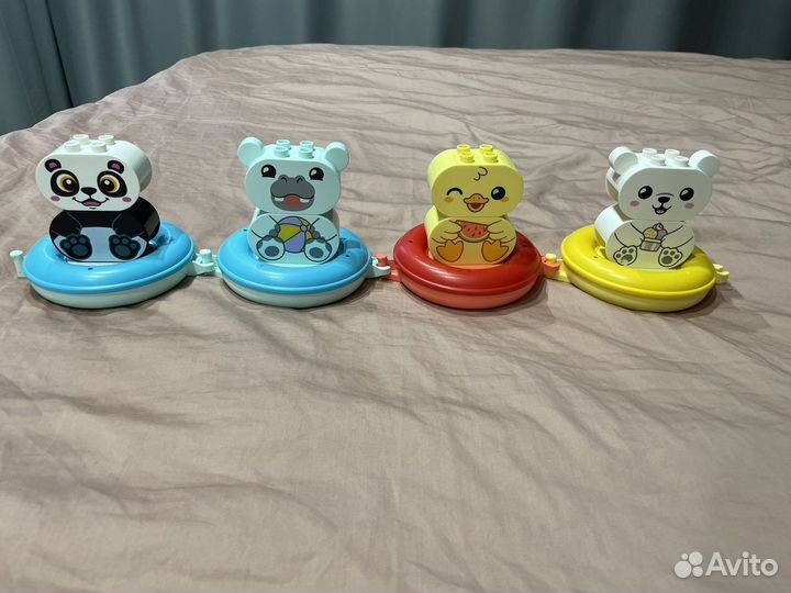 Lego duplo первые животные +плавучий поезд