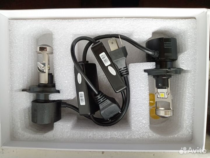 Led лампа h4 с линзой