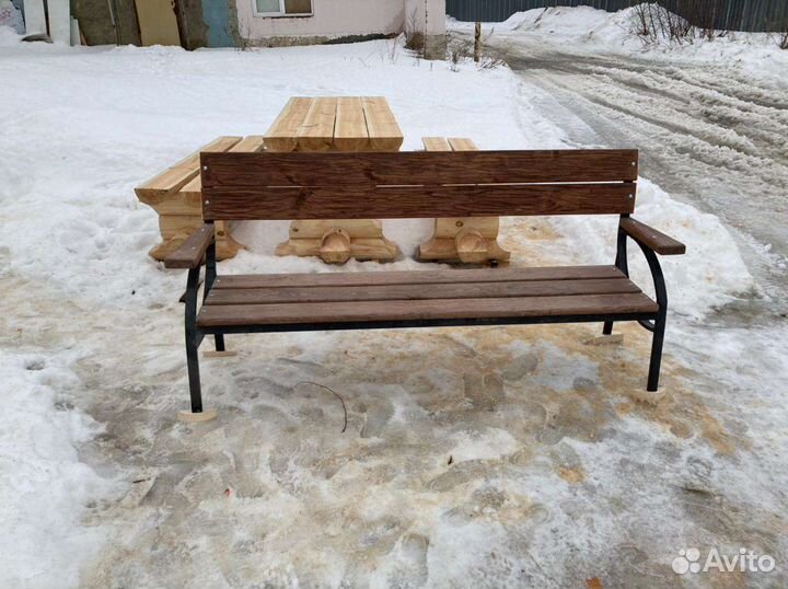 Скамейка парковая, урна парковая