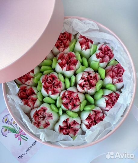 Съедобные букеты из зефира