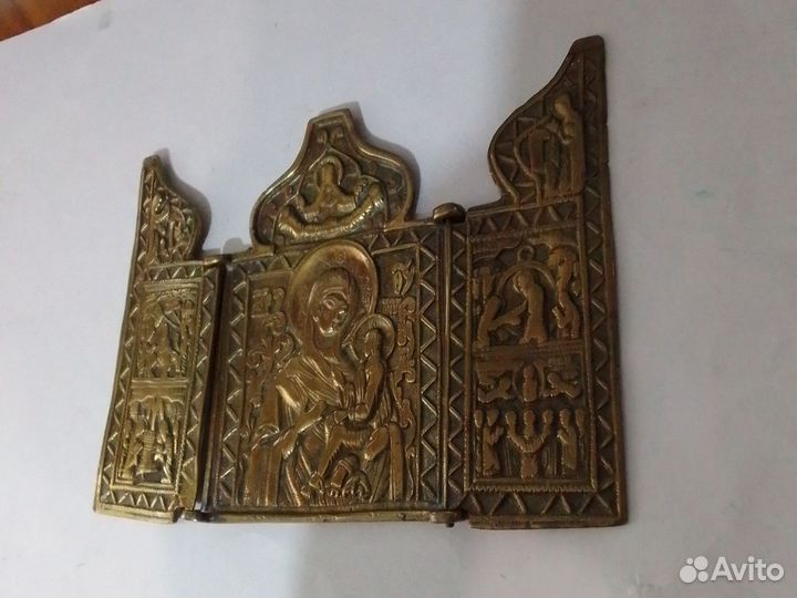 Икона створка складень старинные