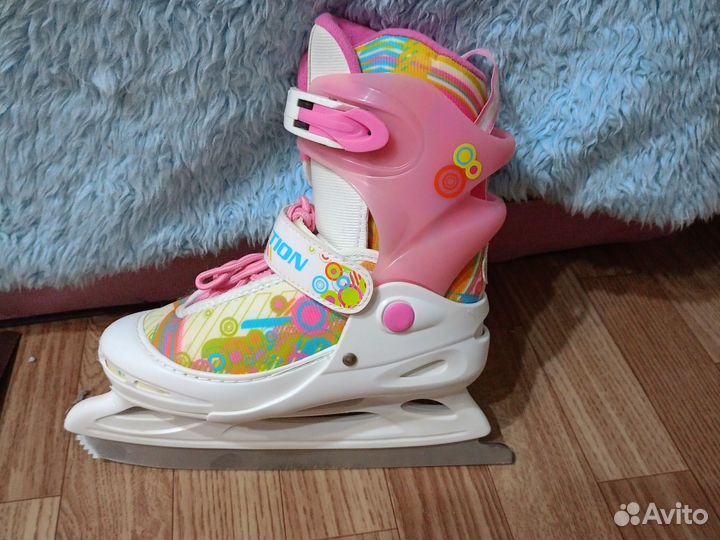 Коньки для девочки раздвижные 34-37