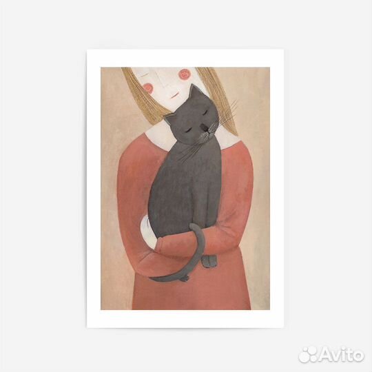 Постер с котом