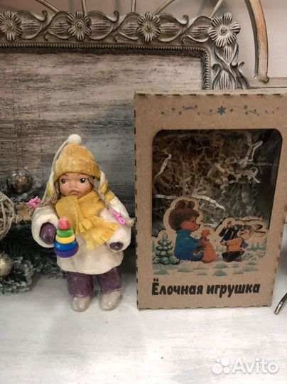 Елочные игрушки ватные