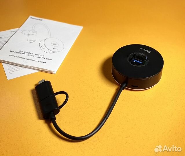 USB-концентратор Baseus round box Type-C HUB