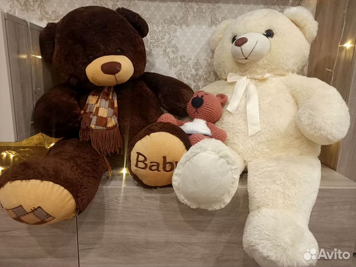 Плюшевый медведь коричневый