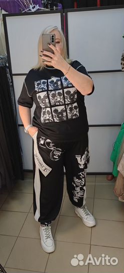 Футболка женская спорт шик 46/54