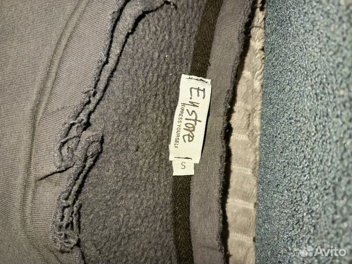 Зип худи серая женская