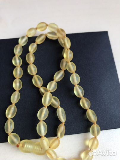 Бусы янтарь