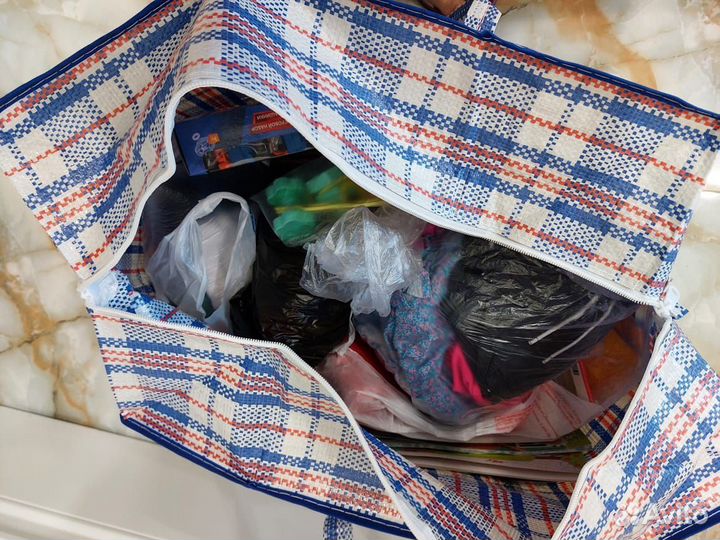 Сумка с вещами бу